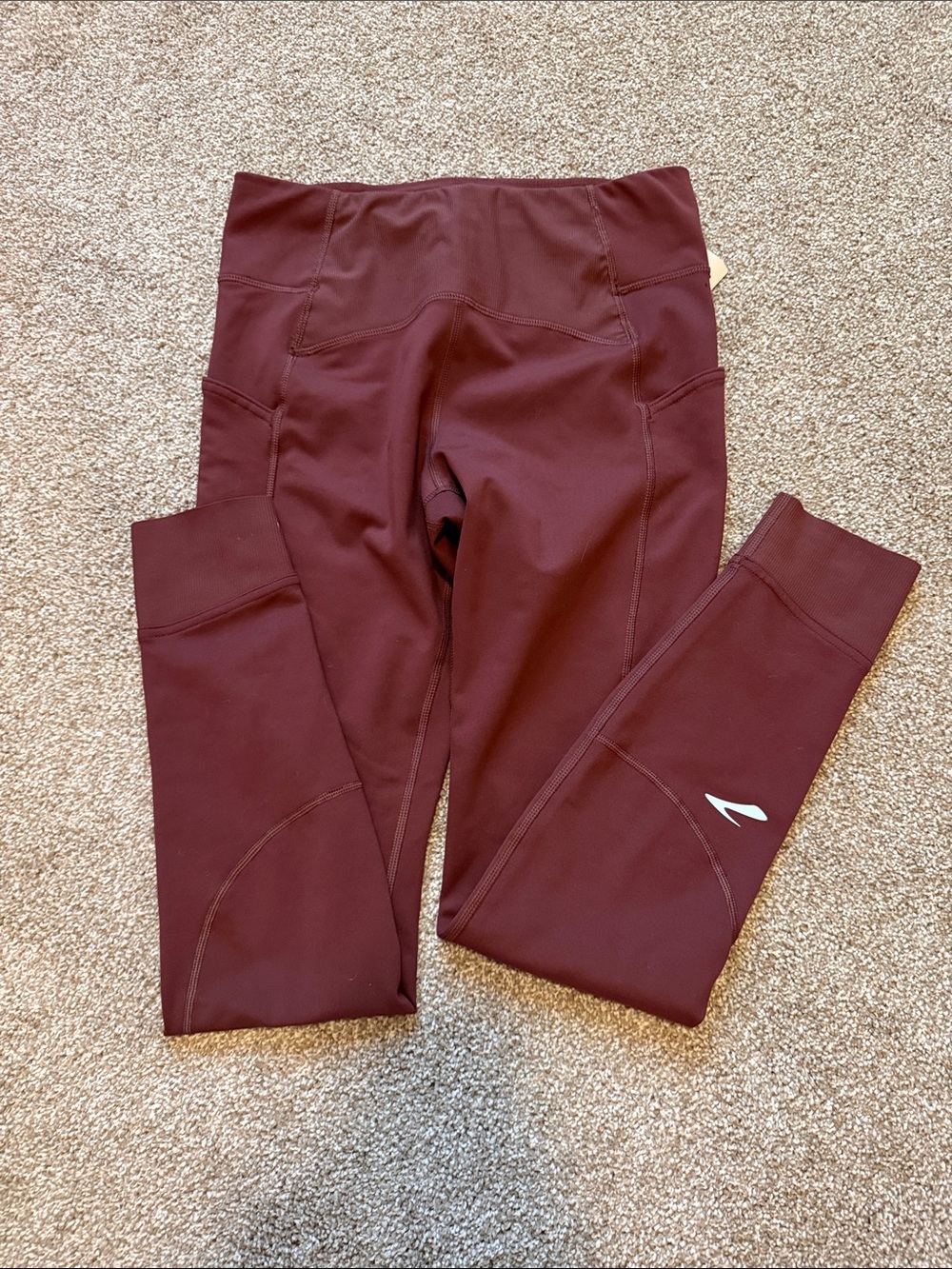 Brooks Maroon Leggings - 27”
